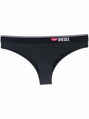 Diesel logo-waistband briefs - Black