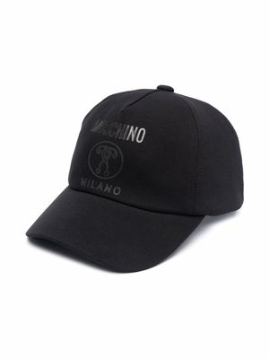 Moschino Kids logo-print baseball cap - Black