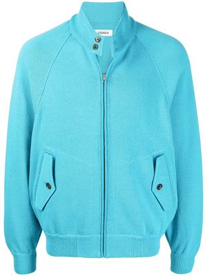 Coohem zip-up knitted cardigan - Blue