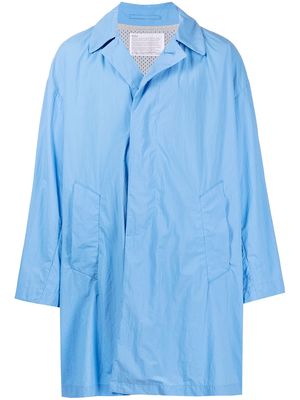 Kolor oversized shirt coat - Blue