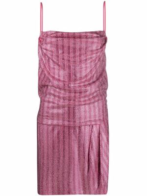Balmain crystal-embellished cami dress - Pink