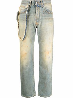 Maison Margiela distressed straight-leg denim jeans - Blue