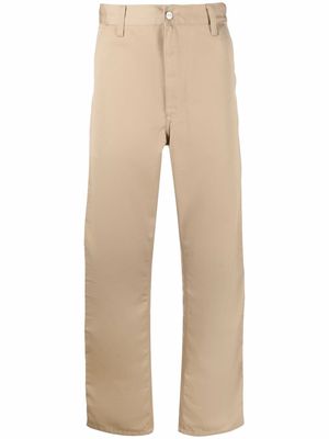 Carhartt WIP logo-patch straight trousers - Neutrals