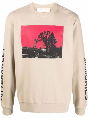 1017 ALYX 9SM Joshua graphic-print sweatshirt - Neutrals