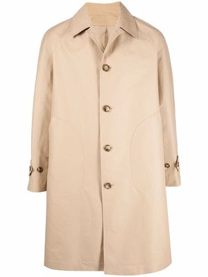 Officine Generale single-breasted trench coat - Neutrals