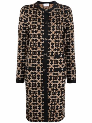 Salvatore Ferragamo Gancini Galore virgin wool cardi-coat - Neutrals
