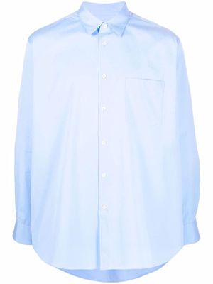 Comme Des Garçons Shirt chest-pocket long-sleeve shirt - Blue