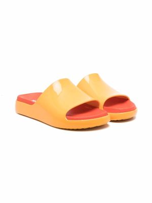 Mini Melissa slip-on single-strap sandals - Orange