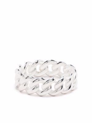 Hatton Labs cable-link sterling silver ring