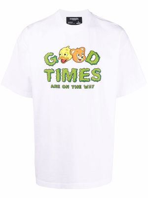 DOMREBEL slogan-print short-sleeved T-shirt - White