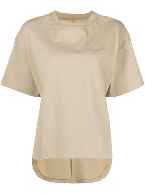 izzue round neck short-sleeved T-shirt - Yellow