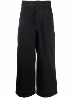 Lemaire cropped straight-leg trousers - Black