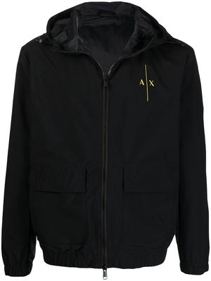 Armani Exchange hooded lightweight jacket - Black