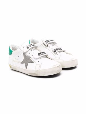 Golden Goose Kids Superstar touch-strap trainers - White