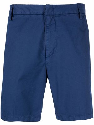 DONDUP pressed-crease cotton chino shorts - Blue