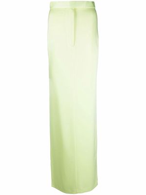 Alex Perry high-waisted floor-length skirt - Yellow