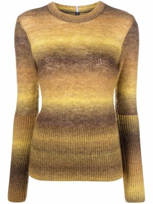 MCQ stripe pattern jumper - Yellow