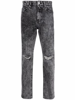 IRO distressed-effect straight-leg jeans - Grey