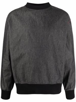 Alchemy whipstitched long-sleeved top - Black