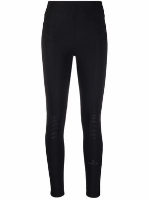 Moncler logo-print technical jersey leggings - Black