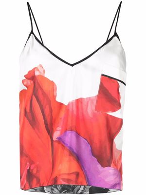 Maria Lucia Hohan abstract print camisole top - White