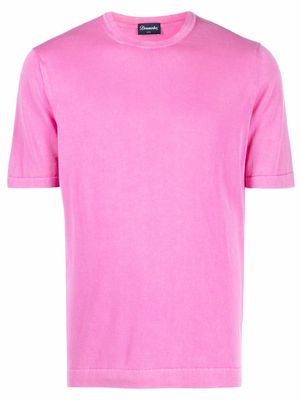 Drumohr short-sleeved cotton T-shirt - Pink