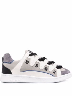 Dsquared2 logo-print lace-up sneakers - Grey