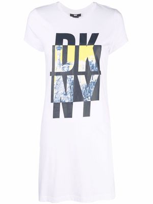 DKNY NYC logo-print tunic - White