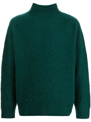 YMC high neck knitted jumper - Green