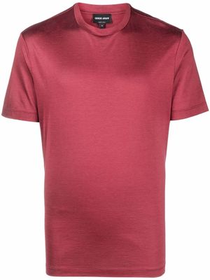 Giorgio Armani crewneck cotton T-shirt - Red