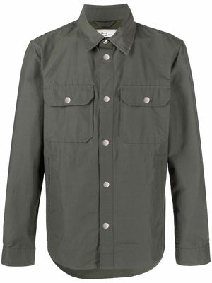 Woolrich multi-pocket cotton shirt - Green