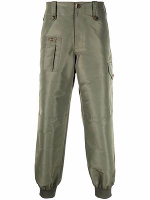 Alexander McQueen cargo-pocket detail trousers - Green