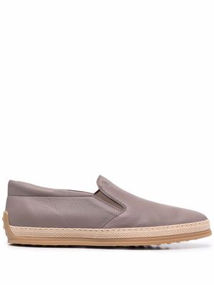 Tod's slip-on leather sneakers - Grey