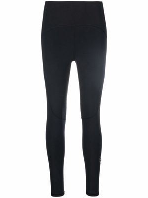 adidas by Stella McCartney high-waisted logo-print leggings - Black