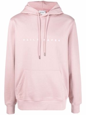 Daily Paper Alias embroidered-logo hoodie - Pink