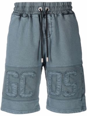 Gcds logo-embroidered shorts - Blue