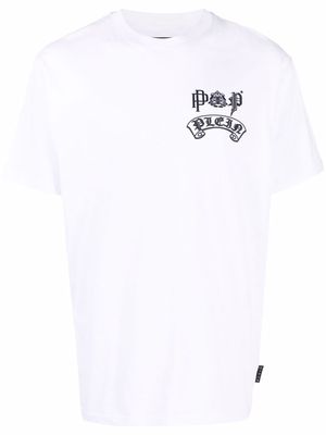 Philipp Plein Gothic Plein logo-print crew-neck T-shirt - White