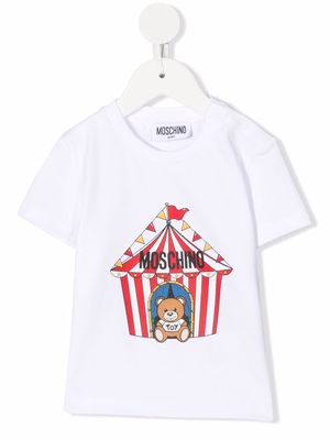 Moschino Kids logo-print short-sleeve T-shirt - White