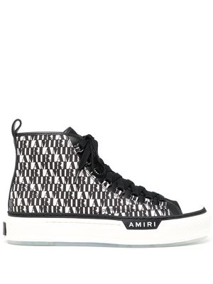 AMIRI logo-print high-top sneakers - Black