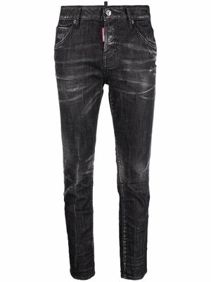Dsquared2 dyed effect skinny jeans - Black