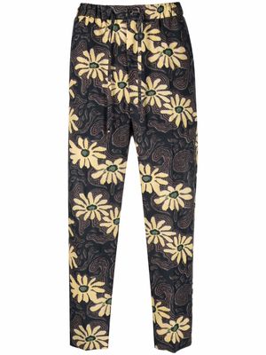 Nanushka floral-print trousers - Black
