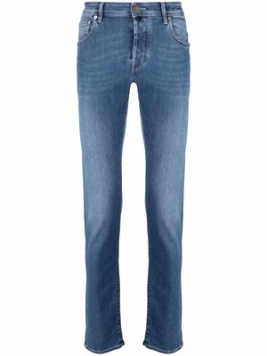 Incotex low-rise slim jeans - Blue