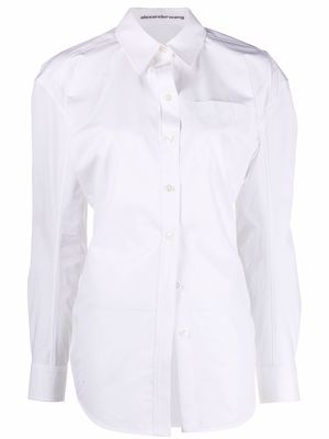 Alexander Wang long-sleeve cotton shirt - White
