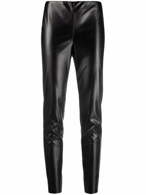 Ermanno Ermanno leather effect leggings - Black