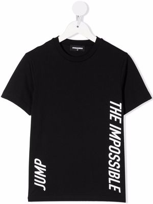 Dsquared2 Kids slogan-print T-shirt - Black