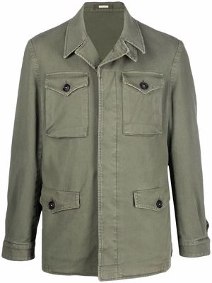 Massimo Alba flap-pocket military jacket - Green