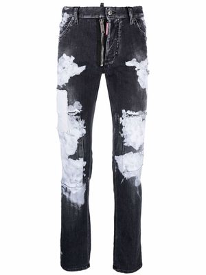 Dsquared2 bleached-effect jeans - Black