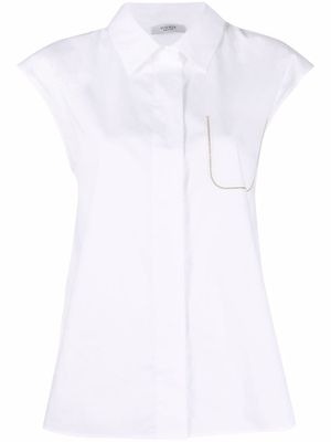 Peserico sleeveless cotton shirt - White