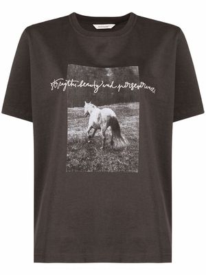 Holzweiler photographic-print organic-cotton T-shirt - Grey