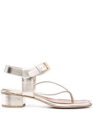Laurence Dacade Bosphore metallic leather sandals - Gold